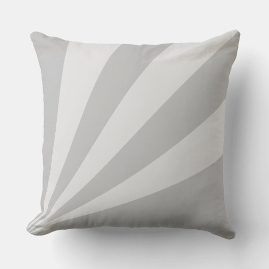 銀エレガント灰色レイ クッション (正面)