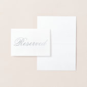 銀エレガント箔テーブルカード 箔カード (ディスプレー)