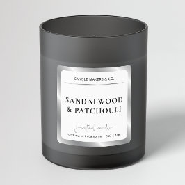 銀エレガント箔フェイクキャンドルモダン包装 スクエアシール