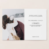 銀エレガント箔ミニマ結婚リスト 箔カード (内部)