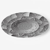 銀エレガント紙パーティープレート ペーパープレート (アングル)