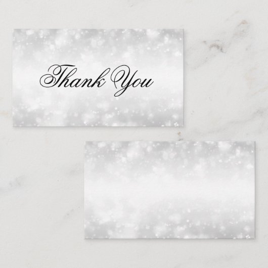 銀エレガント色のきらめく灯 エンクロージャーカード (正面/裏面)