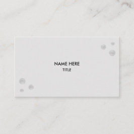 銀エレガント色のシルバードット 名刺