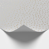 銀エレガント色の金ゴールド紙吹雪 ラッピングペーパー (角)