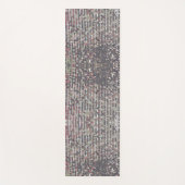 銀エレガント色ピンクガーリーグリッター ヨガマット (正面)