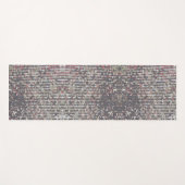 銀エレガント色ピンクガーリーグリッター ヨガマット (正面(横))