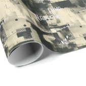 銀エレガント色抽象芸術 ラッピングペーパー (ロールコーナー)