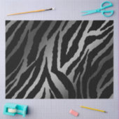 銀エレガント虎 薄葉紙 (クラフト)