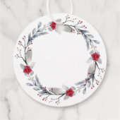 銀エレガント赤リースフェスティバル フェイバータグ (裏面)