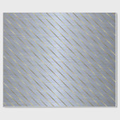 銀エレガント金ゴールド包ストライプの装紙 ラッピングペーパー (フラット)