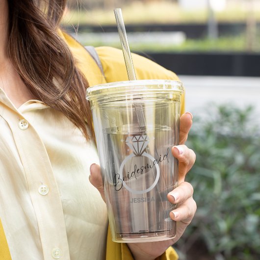 銀エレガント金属質感リングや輪花嫁 アクリルタンブラー