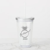 銀エレガント金属質感リングや輪花嫁 アクリルタンブラー (正面)