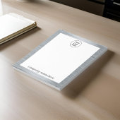 銀エレガント銀のメモ帳 ノートパッド