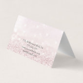 銀エレガント鋏の光フェイク輝 名刺 (裏面)