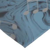 銀エレガント音符 テーブルクロス (アングル)