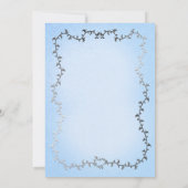 銀エレガント馬車ブルーストーリ結婚ブック 招待状 (裏面)