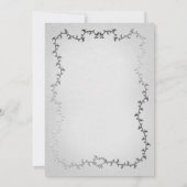 銀エレガント馬車ホワイトストーリ結婚ブック 招待状 (裏面)