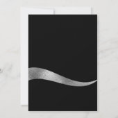 銀エレガント黒sweet sixteen誕生会 招待状 (裏面)