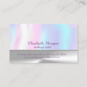 銀エレガント、ホログラフィックロイヤリティカード ロイヤリティカード (裏面)