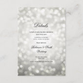銀エレガント《写真》ぼけ味ラ結婚イト詳細 エンクロージャーカード (正面)