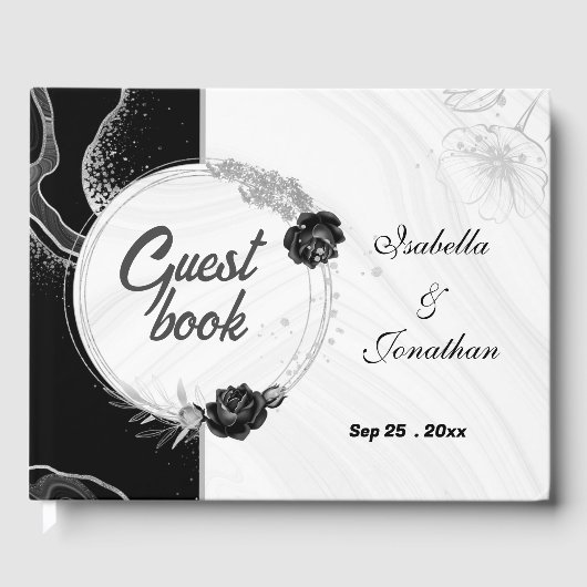 銀エレガント・黒花植物園ゲストブック ゲストブック (正面)