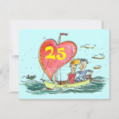 銀カジュアル創立25周年記念招待状 招待状 (正面)