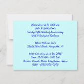 銀カジュアル創立25周年記念招待状 招待状 (裏面)