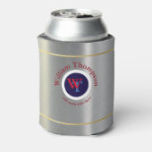 銀カスタムビールのモノグラム(名前&イニシャル) 缶クーラー (缶裏面)