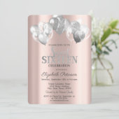 銀カッコいいグリッタードリップバルーン甘い16 招待状 (スタンド正面)