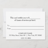 銀カッコいいフェイクストライプ製モダン品証 (裏面)