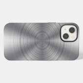 銀カッコいい金色 iPhoneケース (裏面横)