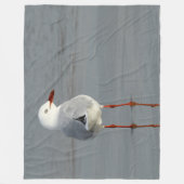 銀カモメ フリースブランケット (正面)