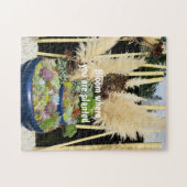 銀カラフル草の多肉植物 ジグソーパズル (横)