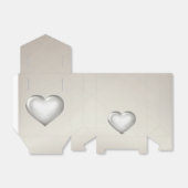 銀ガラスハート フェイバーボックス (折り畳みなし)