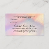 銀ガーリーグリッター虹色ホログラフィグラデーションー 紹介カード (裏面)