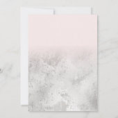 銀ガーリーピグランジンクグリッターフォイル感謝してい写真 サンキューカード (裏面)