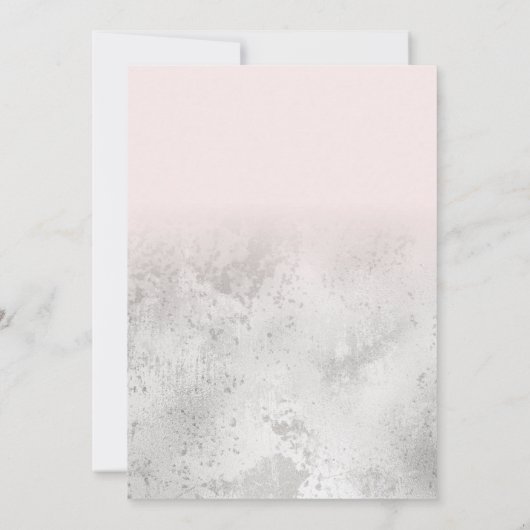 銀ガーリーピグランジンクグリッターフォイル感謝してい写真 サンキューカード (裏面)