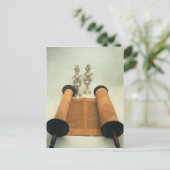 銀クラウンのフィナーズとトーラースクロール ポストカード (スタンド正面)