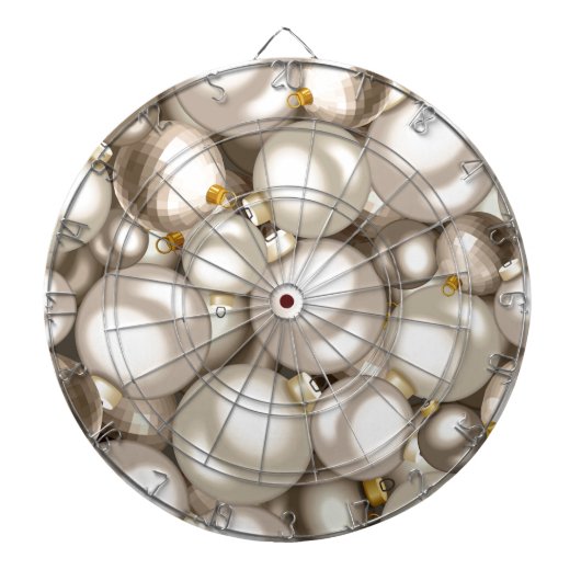 銀クリスマスオーナメント ダーツボード (正面)