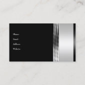 銀クロムメタルエレガントブラック2 名刺 (裏面)