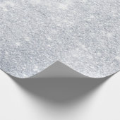 銀クールスパークリーモダンテンプレート最高のエレガントSilver ラッピングペーパー (角)