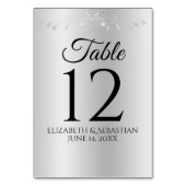 銀グラデーシエレガントョンヴィンテージの結婚花色 テーブルナンバー (裏面)
