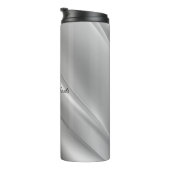 銀グラデーションの対角線 タンブラー (回転右)