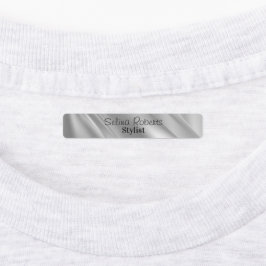 銀グラデーションの対角線 ラベル