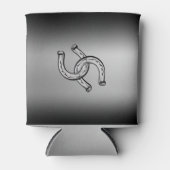 銀グラデーションの馬蹄形 缶クーラー (正面)