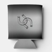銀グラデーションの馬蹄形 缶クーラー (裏面)
