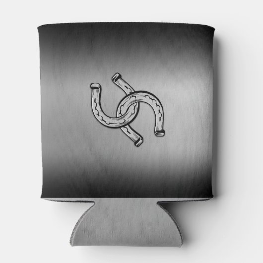 銀グラデーションの馬蹄形 缶クーラー (裏面)