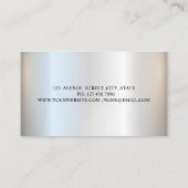 銀グリッターエレガントプロフェッショナル 名刺 (裏面)