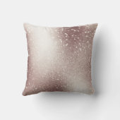 銀グリッターエレガントモノグラム名前をカスタムする クッション (裏面)