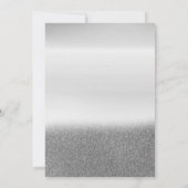 銀グリッターガラス、バルーン50th誕生日パーティー 招待状 (裏面)